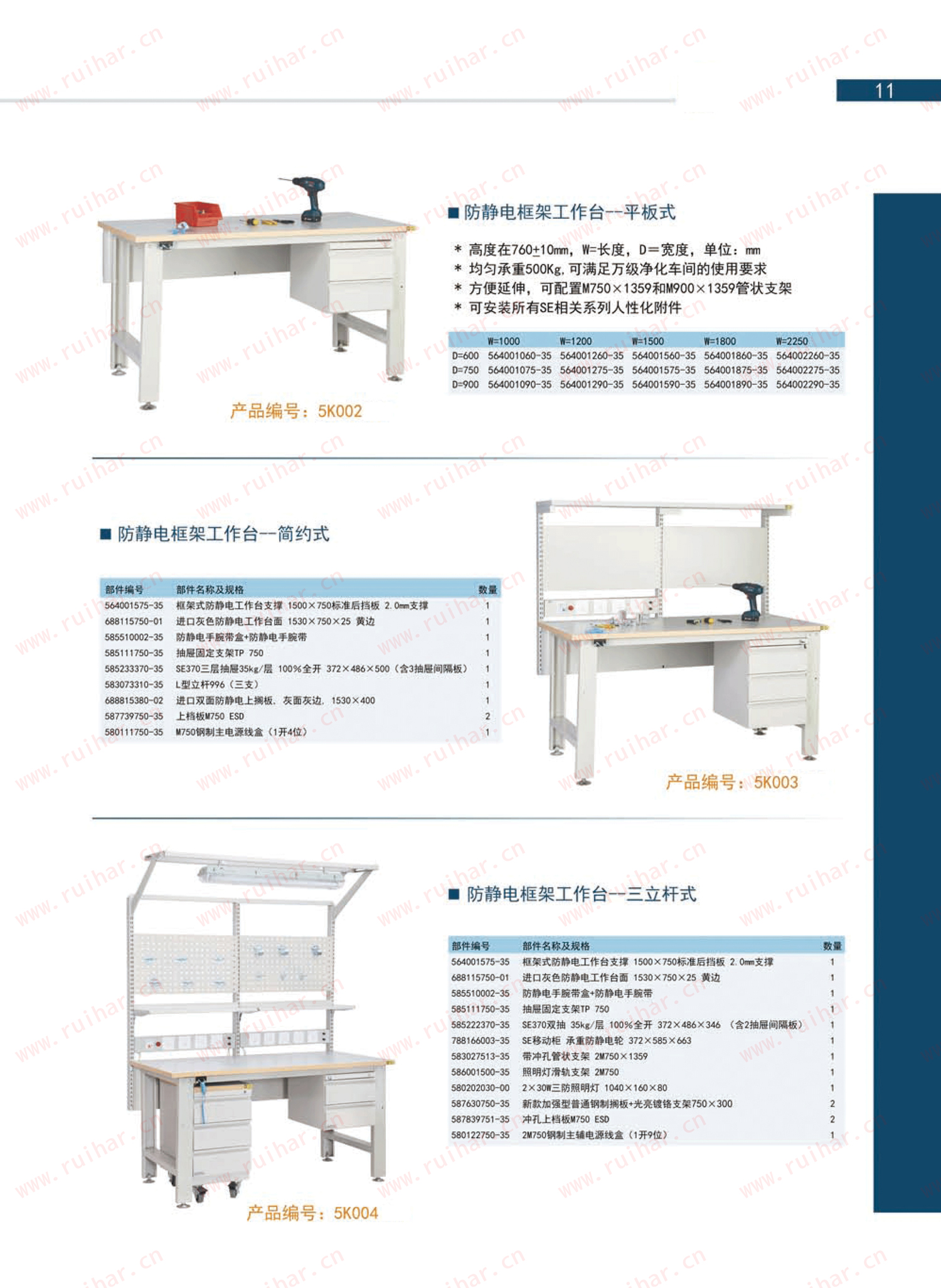 防靜電框架式雙層工作臺(tái)，SEG-05-A，SEG-05-B，SEG-05-C，SEG-05-D,森億