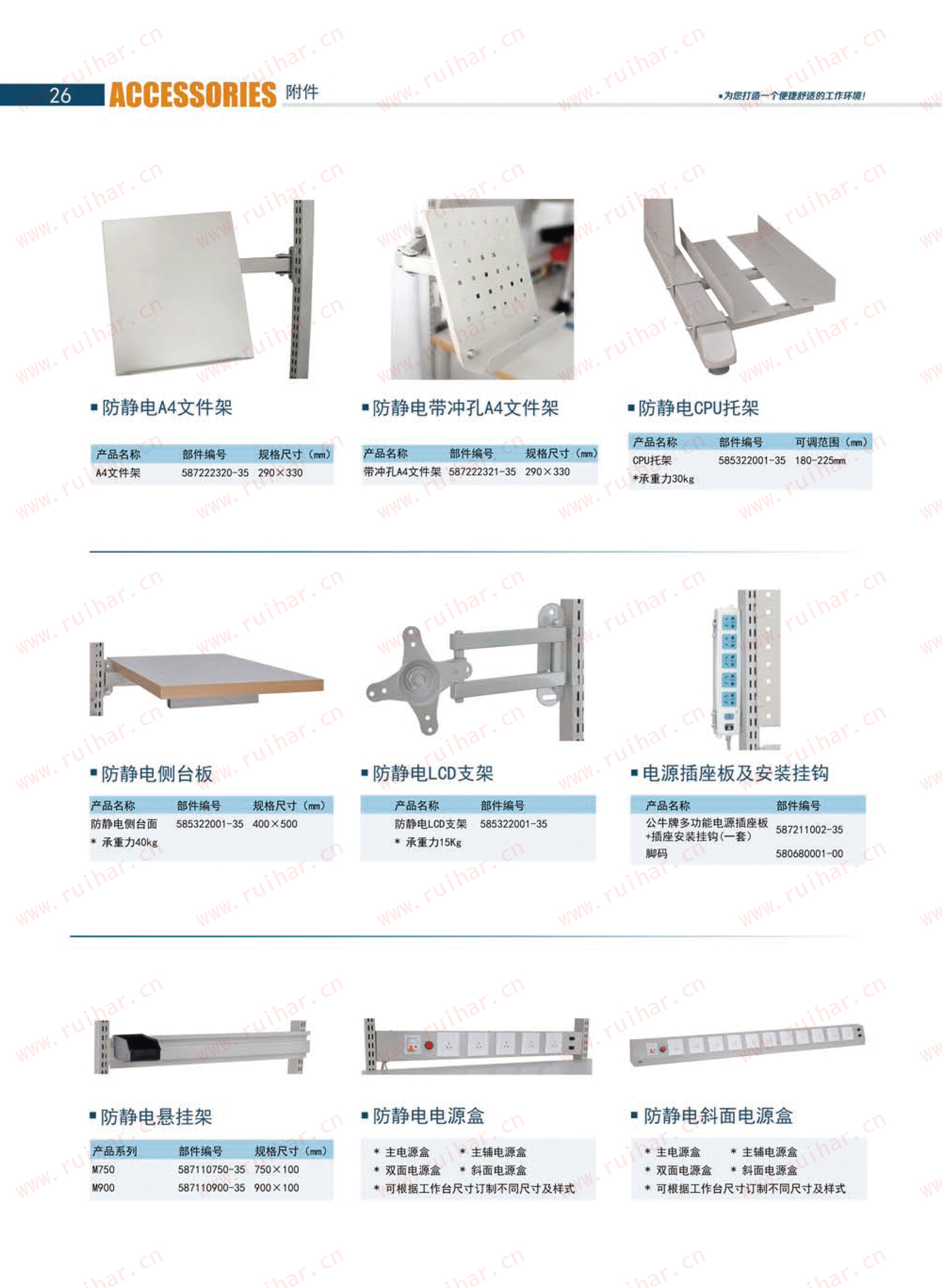 防靜電工作臺,ESD工作臺,防靜電工作桌，防靜電工作臺附件，防靜電電源盒