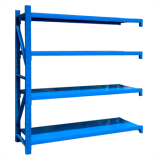輕型貨架副架1200×500×1800mm(四層,200kg/層,藍色)