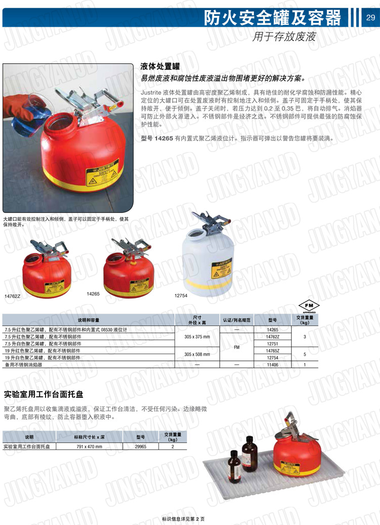 JUSTRITE，美國杰斯瑞特，justriteI型安全罐,柴油汽油存放罐，酒精松香水安全存儲罐，防火安全罐，防爆安全罐