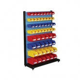 固定型單面物料整理架，960X375X1450mm，含56個(gè)零件盒，散件發(fā)貨