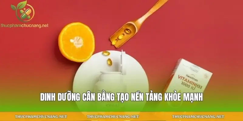 Dinh dưỡng cân bằng tạo nền tảng khỏe mạnh