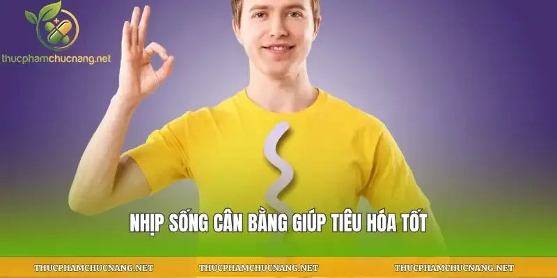 Nhịp sống cân bằng giúp tiêu hóa tốt